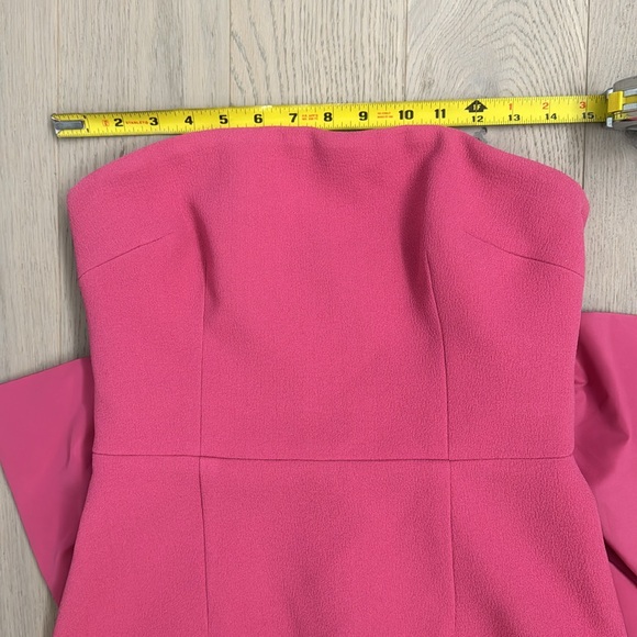 Rebecca Vallance Anais Bow Midi Dress, Rose Pink, 8 UK/ 4US - Picture 7 of 16